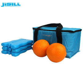 青い携帯用クーラー袋のアイスパックの再使用可能なFreezableゲルの冷たいパック