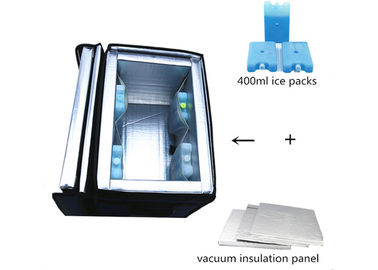 購入 高性能の貯蔵の輸送医学の涼しい箱のオックスフォードの生地の外材料 online manufacture