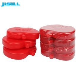高効率で再利用可能な 可愛いアイスパック BPAフリー 涼しい袋用の赤いリンゴの形状のアイスブロック